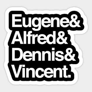 Names & Ghost Fights Sticker